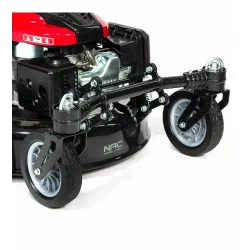 Kosiarka spalinowa z napędem 6,5KM OHV, 56 cm , central, kosz z plastic top ze wskaźnikem zapełnienia, duże koła, mycie, 4in1, 2