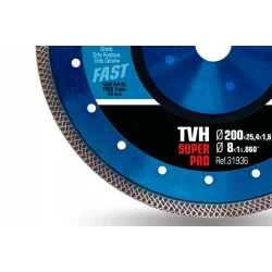 Tarcza diamentowa do materiałów twardych Turbo Viper (TVH) 200 SUPERPRO 31936 RUBI