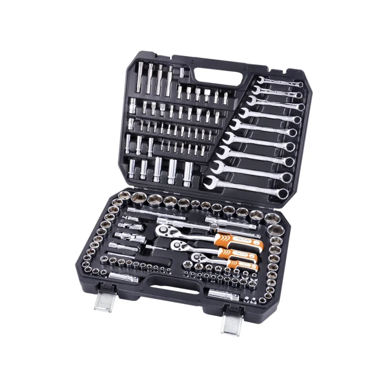 Komplet kluczy nasadowych 1/4” + 3/8” + 1/2” 137szt VERKATTO