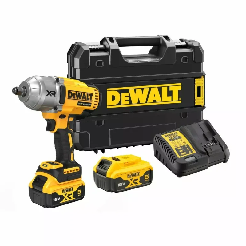 Klucz udarowy aku 1/2" kwadrat z pierścieniem 1355/1898Nm 18V XR 2x5Ah TSTAK DCF900P2T DeWALT