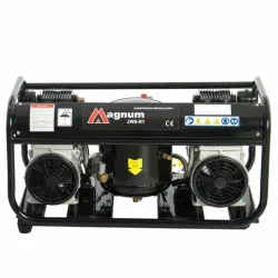 Kompresor wyciszony bezolejowy JWS-R1 w ramie 2x150W 12l 230V 400l/min MAGNUM