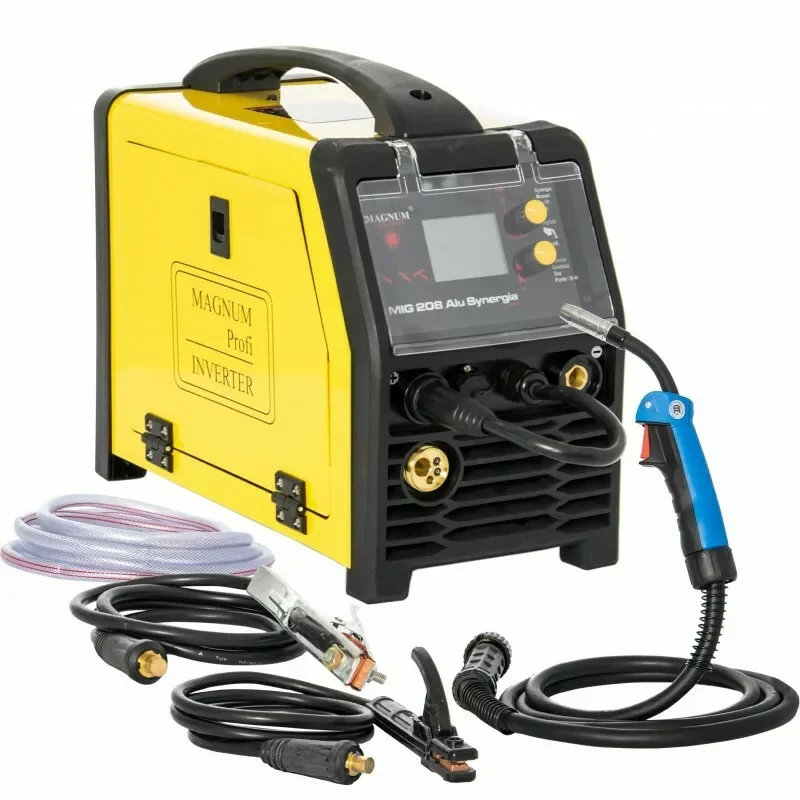Półautomat inwertervMIG 208 MMA ALU SYNERGIA NEW 200A/40% Digital MB15/3 MMAR MAGNUM