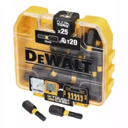 Końcówki wkrętarskie EXTREME FLEXTORQ™ T25/25mm 25szt. TicTac DeWALT