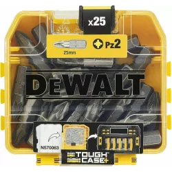 Zestaw bitów PZ2 25mm (25szt) DeWALT