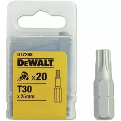 Końcówki wkrętarskie T30/25 mm (opak. 20 szt.) DEWALT