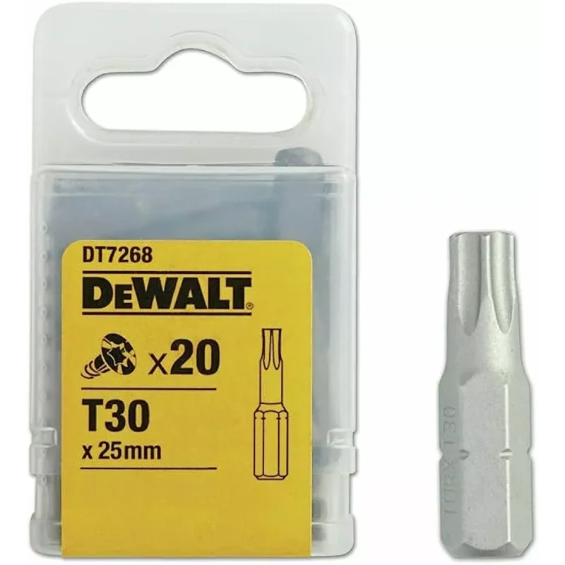 Końcówki wkrętarskie T30/25 mm (opak. 20 szt.) DEWALT