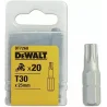 Końcówki wkrętarskie T30/25 mm (opak. 20 szt.) DEWALT