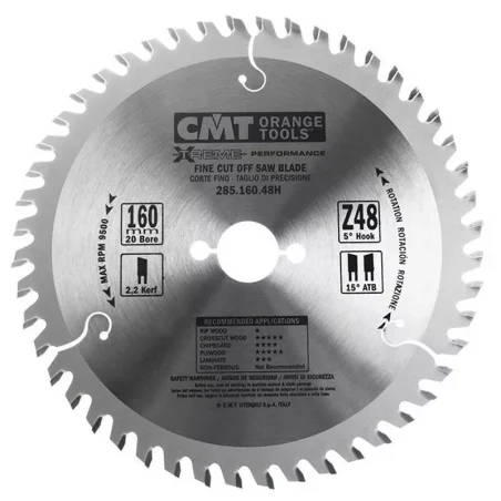 285.160.48H Piła HM D160 F20 Z48 K2,2/1,6
