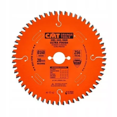 Piła HM D160 F20 Z56 K/P2.2/1.6 TCG -3' NEG