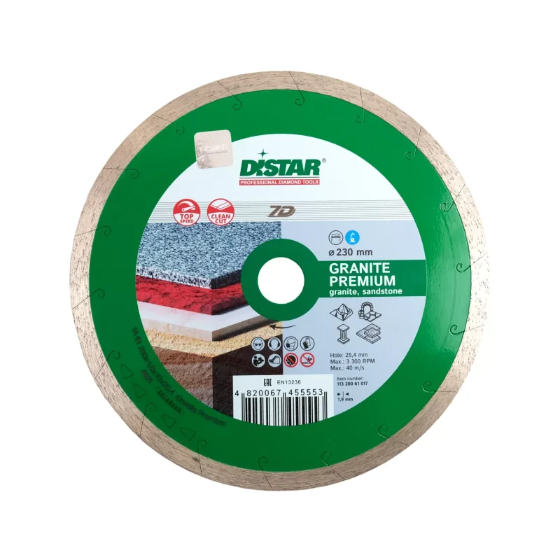 Tarcza diamentowa tnąca 1A1R 230mm GRANITE PREMIUM DISTAR