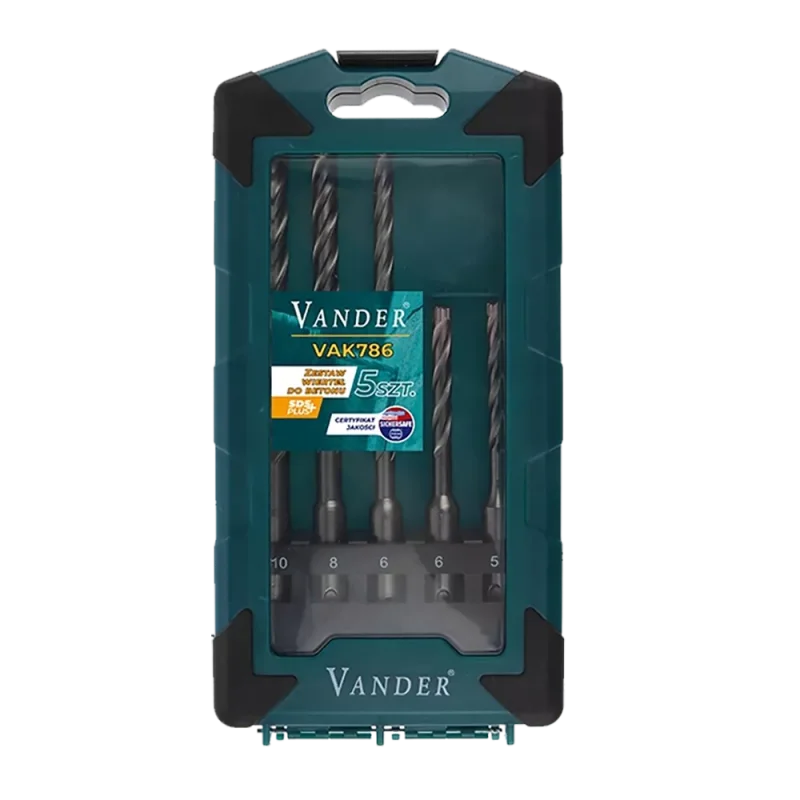 Zestaw wierteł do betonu SDS-plus VAK786 Vander