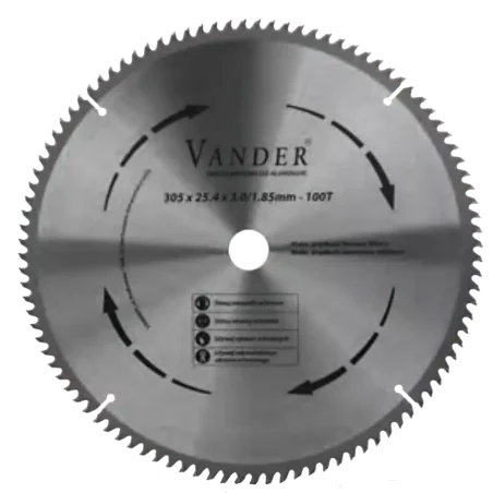 Tarcza do aluminium do ukośnicy VUD707 VUD707-100T VANDER