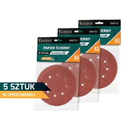 Papier ścierny  150mm gr.100 VAK754 do VSO701 VANDER 1KPL (5szt) VANDER