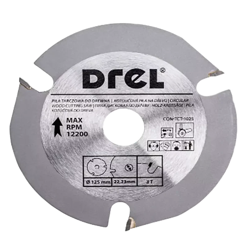 Piła tarczowa do drewna 125 mm x 3 T CON-TCT-1025 CONDOR