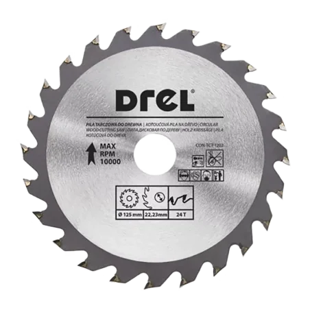 Piła tarczowa do drewna 125 mm x 24 T CON-TCT-1202 CONDOR