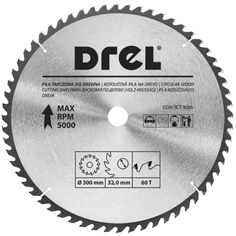 Piła tarczowa do drewna 300 mm x 60 T CON-TCT-3006 Condor