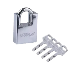 Kłódka trzpieniowa żeliwna niklowana 60mm DEDRA