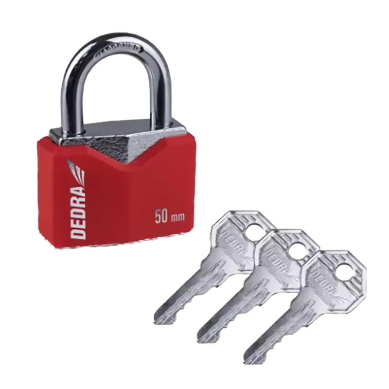 Kłódka romb żeliwna w osłonie 50mm DEDRA