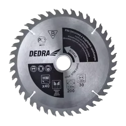 Tarcza do drewna z płytkami węglikowym 190X24X16 H19024E Dedra