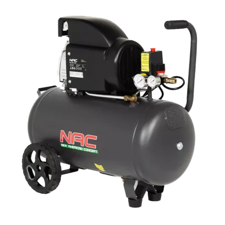 KOMPRESOR OLEJOWY 1500W, zbiornik 50l, max. ciśnienie robocze 8 bar, wydajność   196 l/min NAC