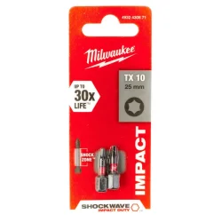 Bity udarowe Shockwave TX10 25mm-2szt. Milwaukee