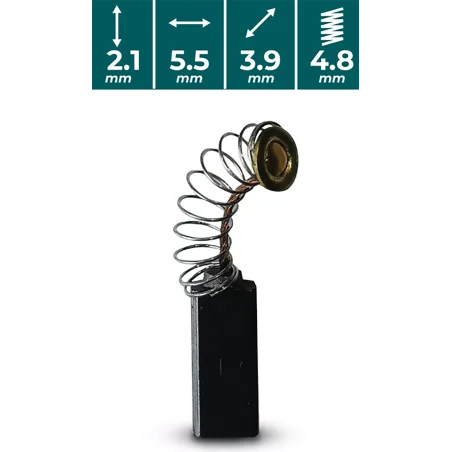 SZCZOTKI WĘGLOWE do VCB715 VANDER