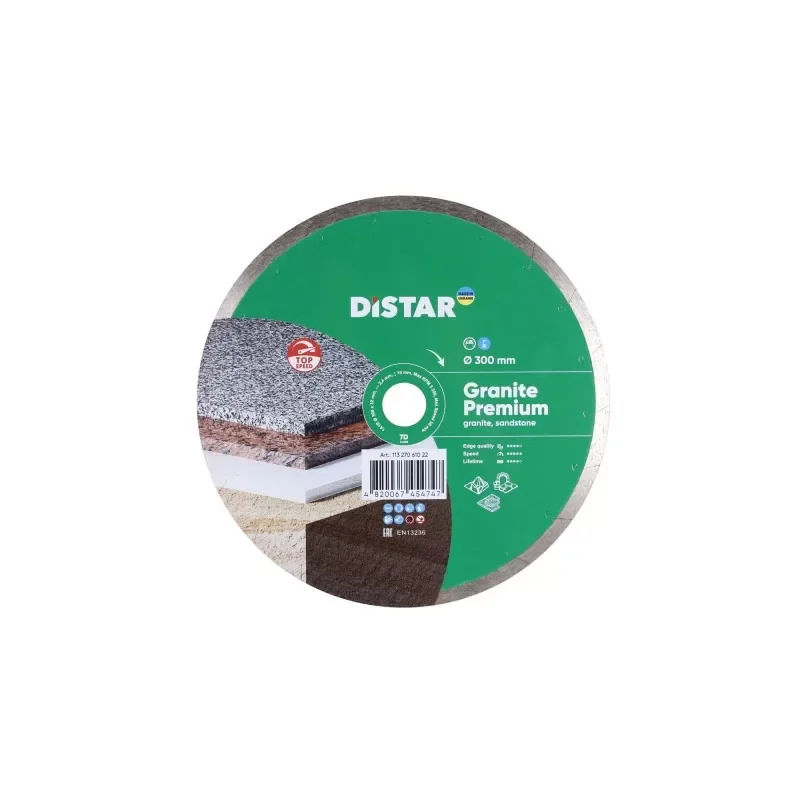 Tarcza diamentowa tnąca 1A1R 300x2,4x10x60 Granite Premium DISTAR