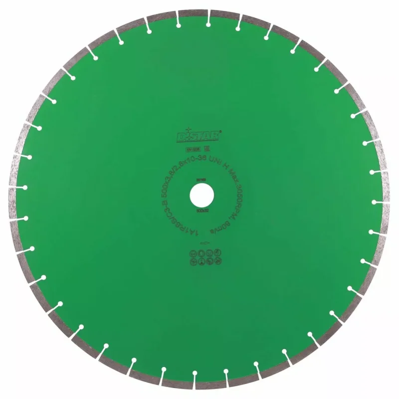 Tarcza diamentowa tnąca 1A1RSS 500mm x 32,0mm UNI H DISTAR