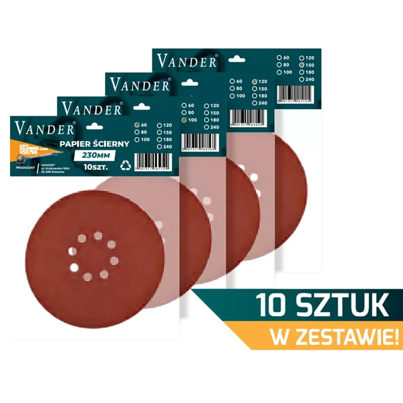 Papierowy dysk ścierny 230mm gr.180 Vander