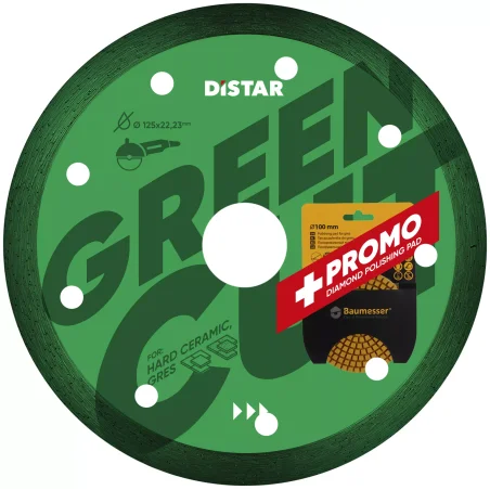 Tarcza diamentowa DECOR SLIM 125x1,2x8x22,23mm seria Green Cut DISTAR