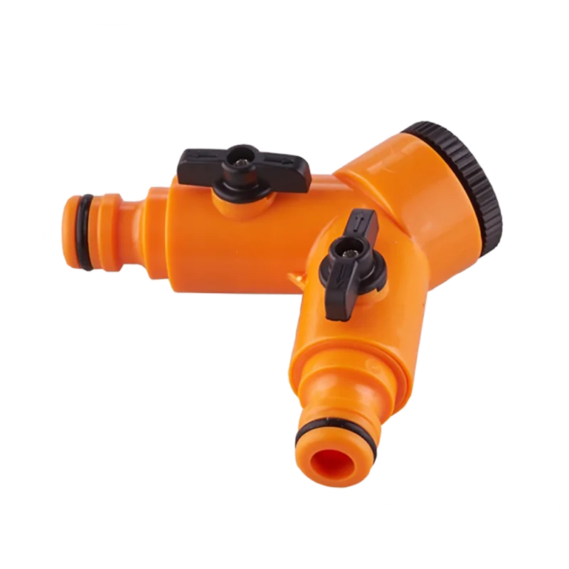 Rozgałęziacz podwójny z przyłączem do kranu 3/4” (1/2”)