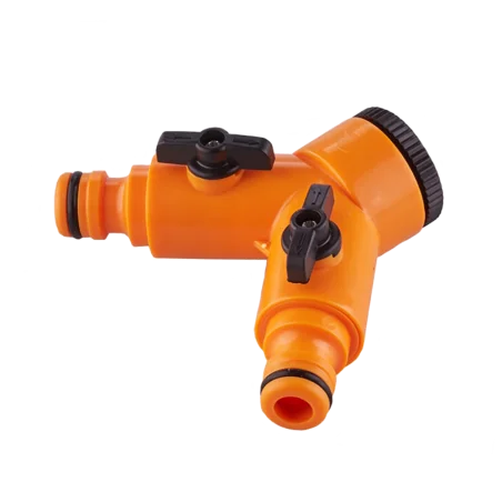 Rozgałęziacz podwójny z przyłączem do kranu 3/4” (1/2”)