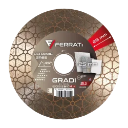 Tarcza diamentowa tnąca i szlifująca 1A1R 125mm 22,23mm GRADI FERRATi