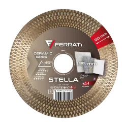 Tarcza diamentowa tnca i szlifujca 1A1R 125mm 22,23mm STELLA FERRATi