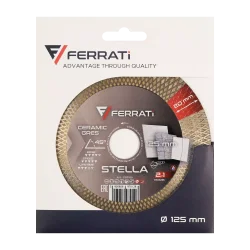 Tarcza diamentowa tnca i szlifujca 1A1R 125mm 22,23mm STELLA FERRATi