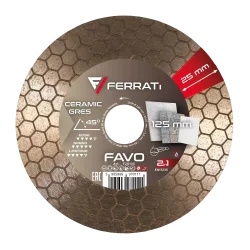 Tarcza diamentowa tnąca i szlifująca 1A1R 125mm 22,23mm FAVO FERRATi