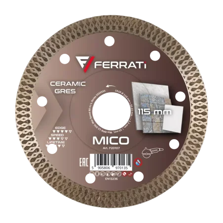 Tarcza diamentowa tnąca 1A1R 115mm 22,23mm MICO FERRATi