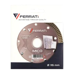 Tarcza diamentowa tnąca 1A1R 115mm 22,23mm MICO FERRATi