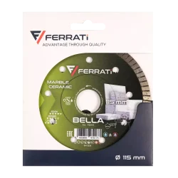 Tarcza diamentowa tnąca 1A1R 115mm 22,23mm BELLA FERRATi