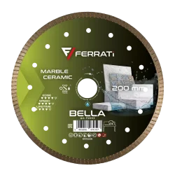 Tarcza diamentowa tnąca 1A1R 200mm 25,4mm BELLA FERRATi