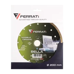 Tarcza diamentowa tnąca 1A1R 200mm 25,4mm BELLA FERRATi