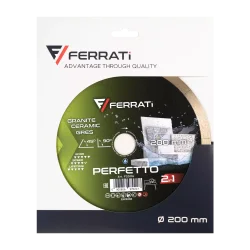 Tarcza diamentowa tnąca 1A1R 200mm 25,4mm PERFETTO FERRATi