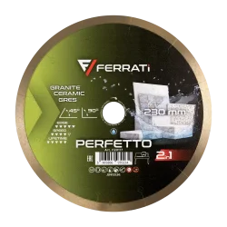 Tarcza diamentowa tnąca 1A1R 230mm 25,4mm PERFETTO FERRATi