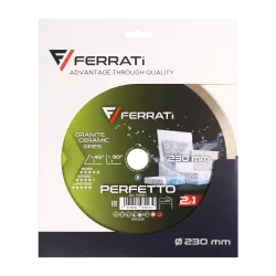 Tarcza diamentowa tnąca 1A1R 230mm 25,4mm PERFETTO FERRATi