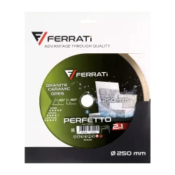 Tarcza diamentowa tnąca 1A1R 250mm 25,4mm PERFETTO FERRATi