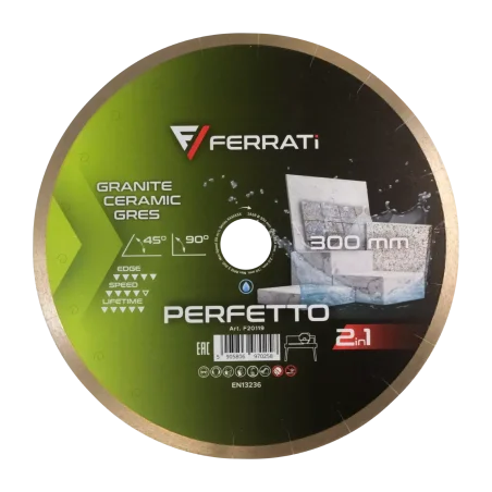 Tarcza diamentowa tnąca 1A1R 300mm 35/25,4mm PERFETTO FERRATi