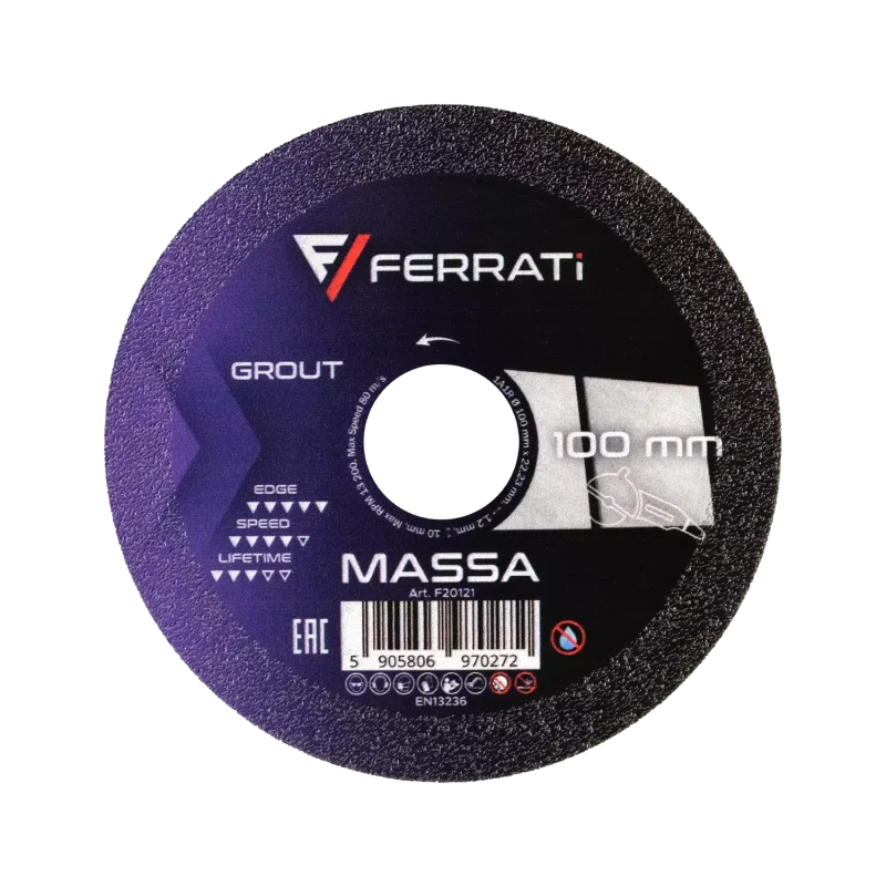 Tarcza tnąca z nasypem diamentowym 1A1R 100mm 22,23mm MASSA FERRATi