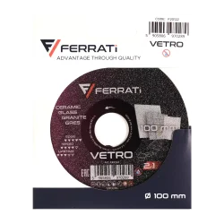 Tarcza tnąca i szlifująca z nasypem diamentowym 1A1R 100mm 22,23mm VETRO FERRATi