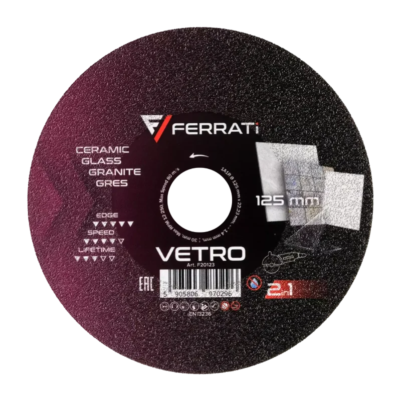 Tarcza diamentowa FERRATi VETRO 125mm do szlifowania gresu kamienia marmuru