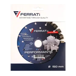Tarcza diamentowa tnca 1A1RSS 150mm 22,23mm PERFORMANTE FERRATi